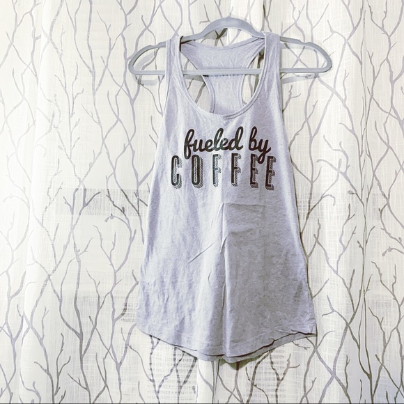 Salt Lake Clothing Tops - { Fueled by Coffee } Cotton Razorback Graphic Tank